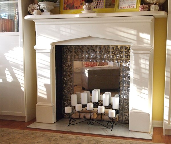 If you cannot afford a real fireplace