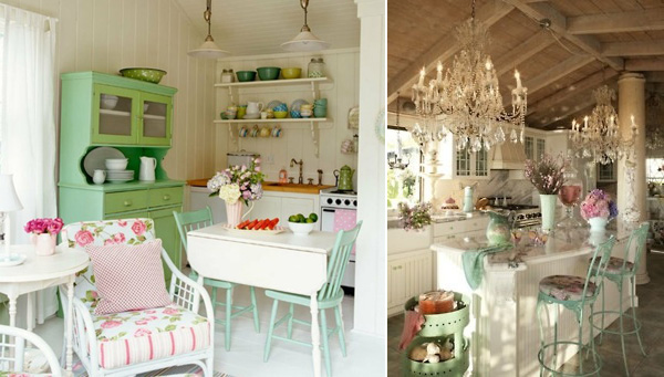 Ideas For Creating Shabby Chic Kitchen Design | InteriorHolic.