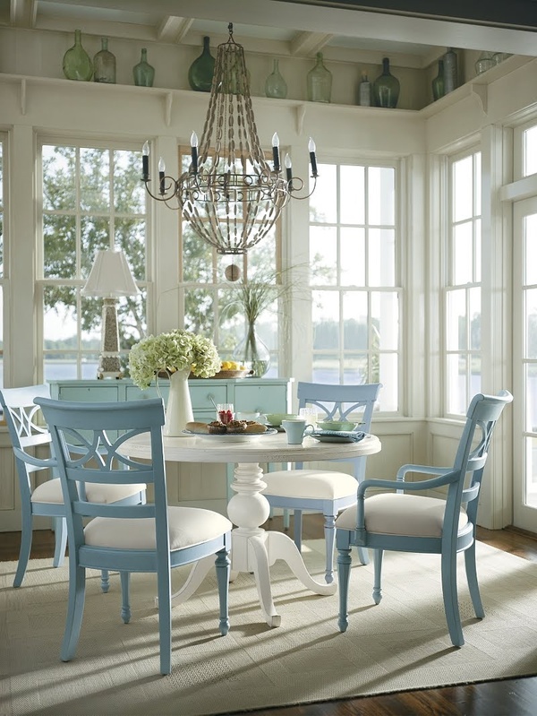 Ideas For Decorating Coastal Dining Room | InteriorHolic.