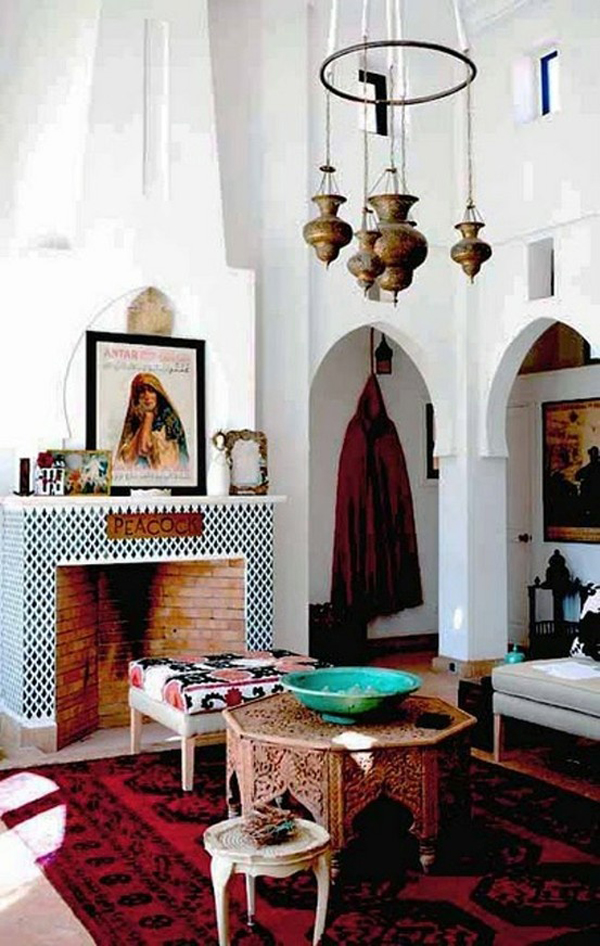 Moroccan Inspired Living Room Design Ideas   Interiorholic Com