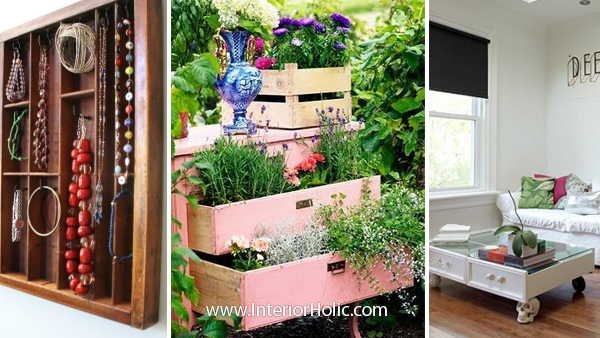 Ideas for Repurposing Old Drawers