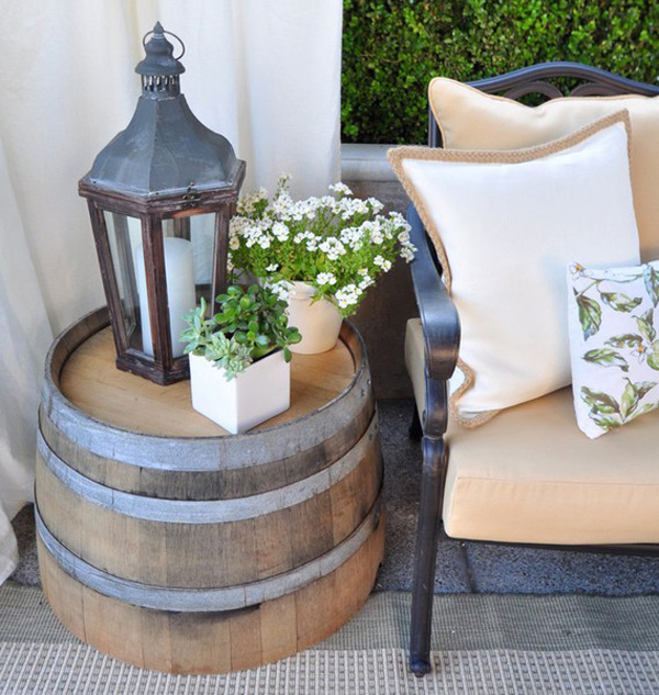 10 Ways Of Using Barrels In Home Decor