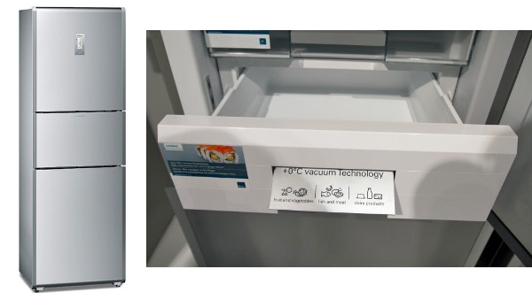 Siemens KG38QAL30 Freshness Center, refrigerator with "vacuum technology" 