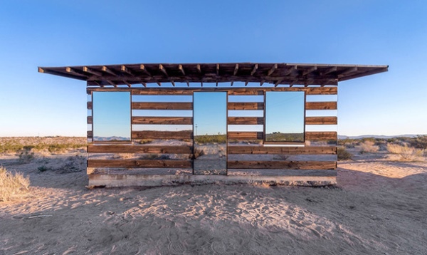 Lucid Stead installation in  Mojave Desert, California by Phillip K. Smith III 