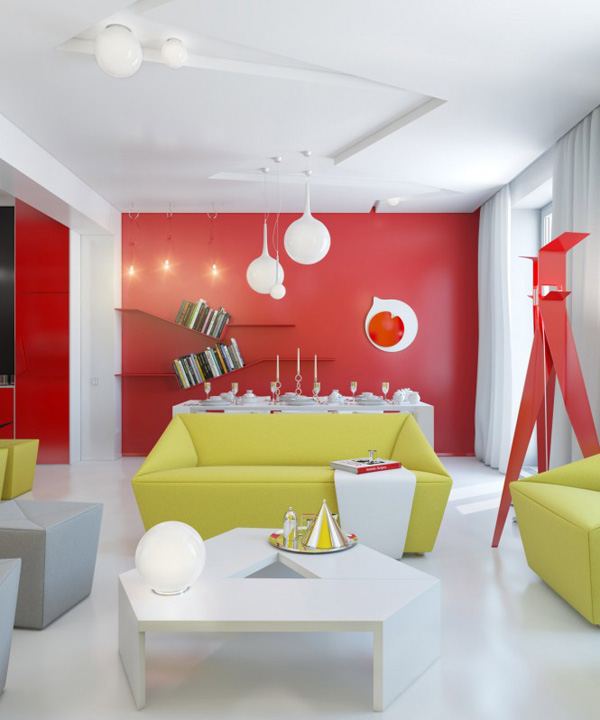 5 Colorful And Bright Apartment Designs