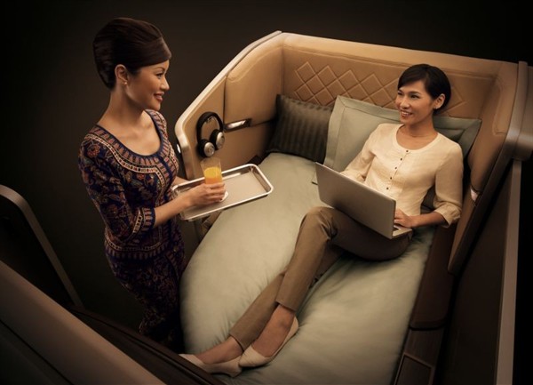 The seat quickly and easily transforms into a bed.