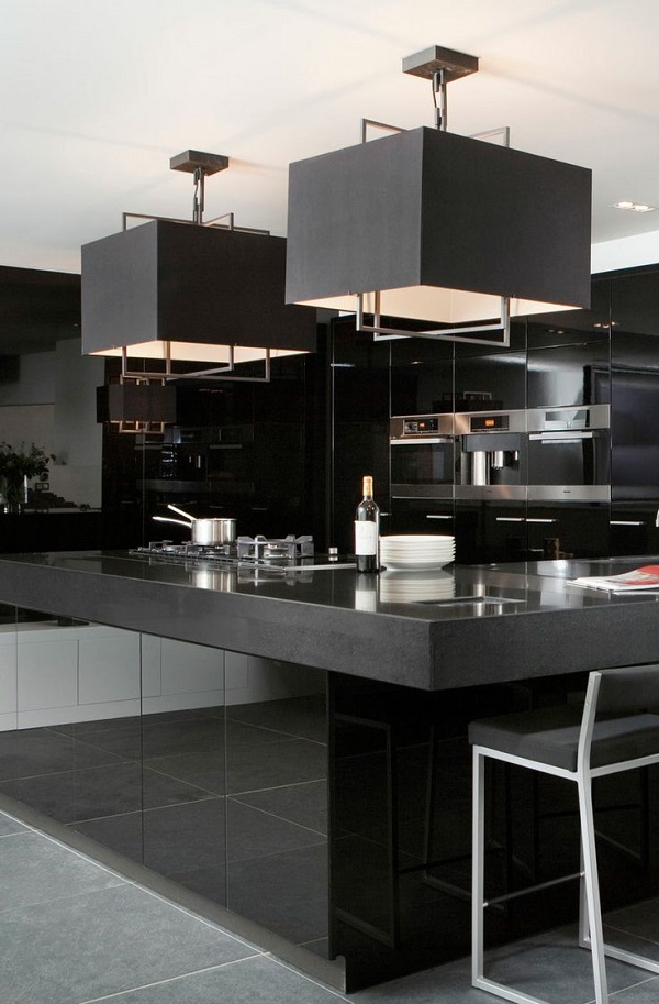 25 Black  Kitchen  Designs For A Modern Home InteriorHolic com