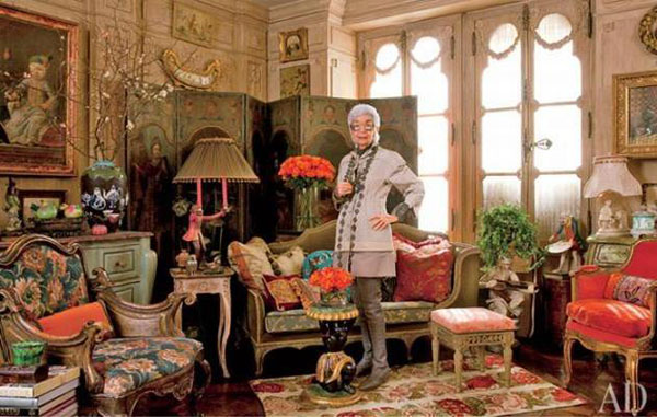 Flamboyant and Chic: Inside Iris Apfel's Home