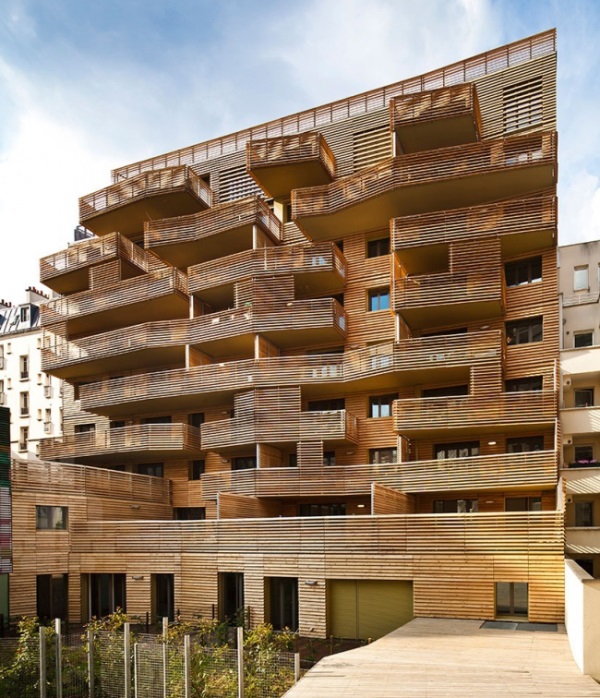 Grenelle apartment house in Paris, France.