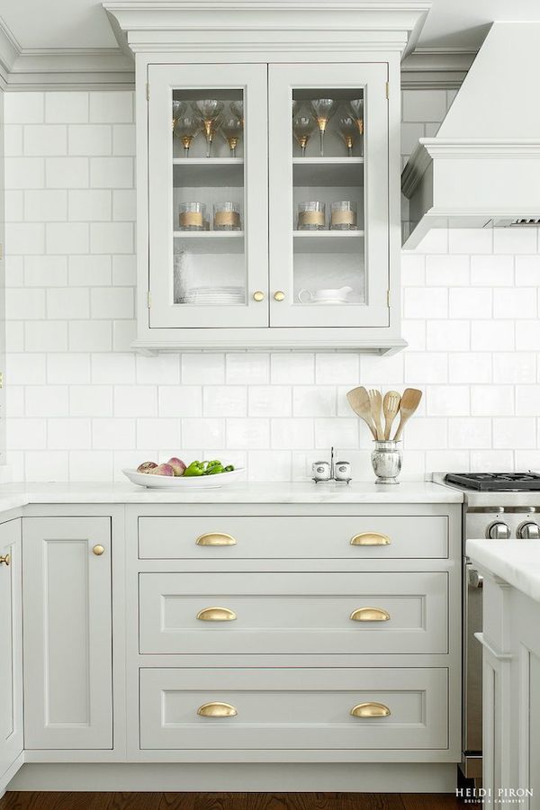 Grey white kitchen