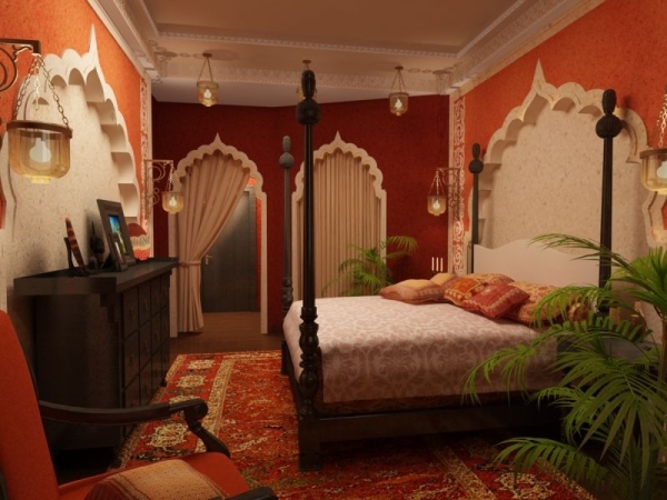 Bedroom in Indian style