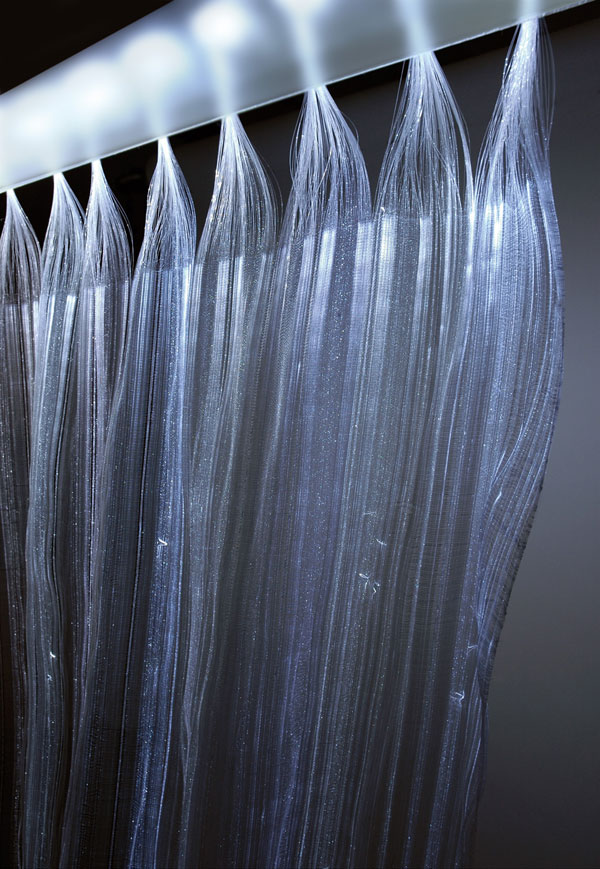 Luminous curtains by French designer Clementine Chambon 