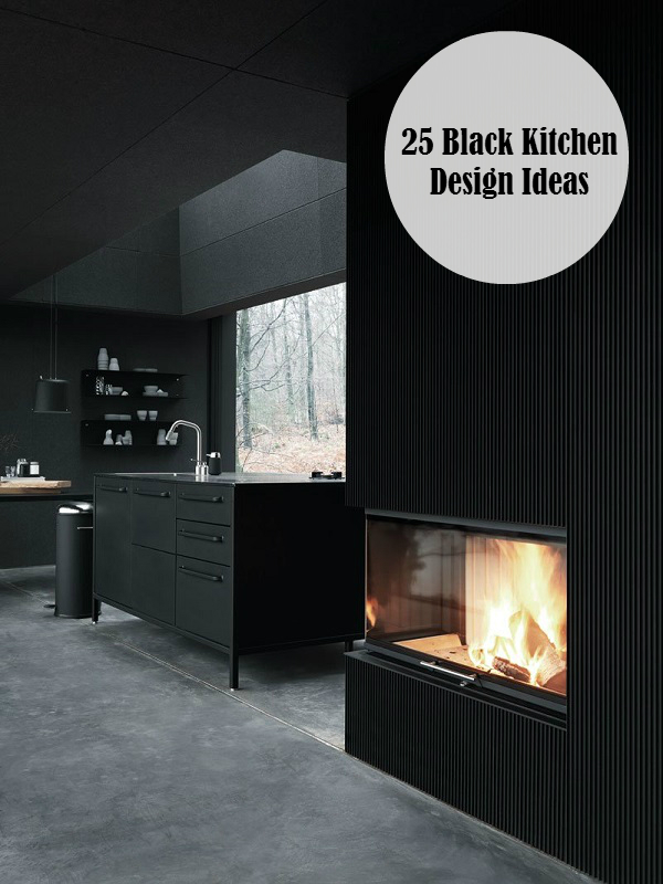 25 Black kitchen design ideas