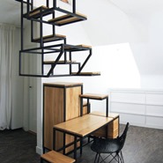 Staircase and Desktop in One