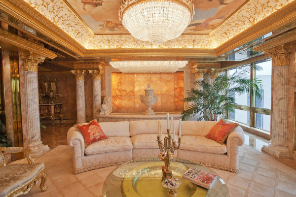 Donald Trump Manhattan penthouse interior