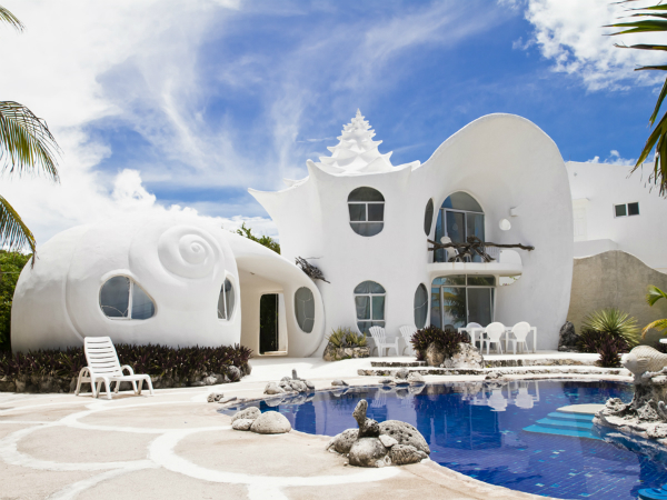 Seashell House in Isla Mujeres, Mexico