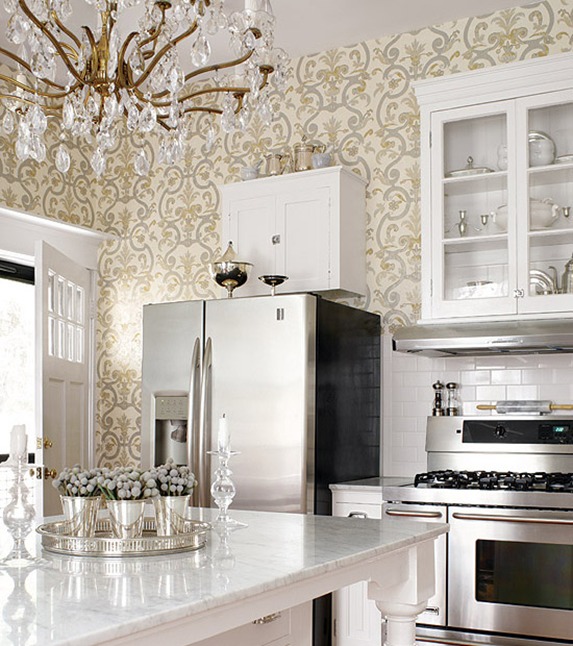 Wallpaper kitchen design