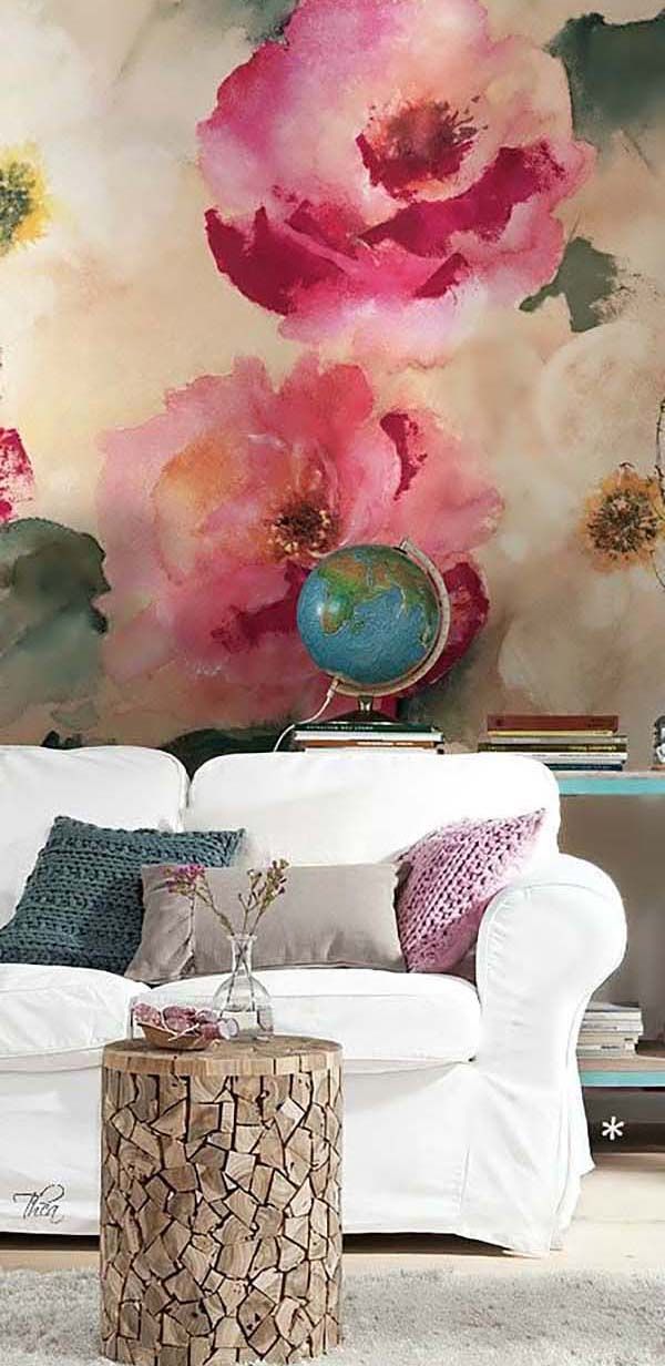 Watercolor Wall Decor Ideas | InteriorHolic.com