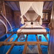 Underwater World in Fancy Hotel in Bali