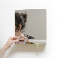 Bent Mirror Shelf by Anika Engelbrecht