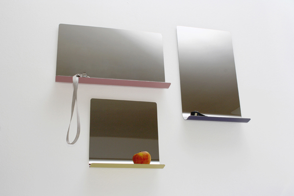 Bent Mirror Shelf by Anika Engelbrecht