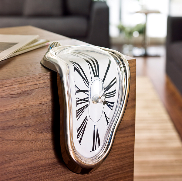 Clock Inspired by Dali's Melting Pocket Watches