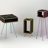 Colorful Les frères Plo Storage Units by Gaspard Graulich
