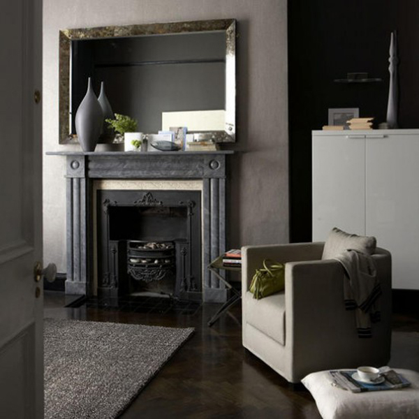 Dark Stylish Living Room Design Ideas