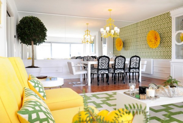 Decorating In Green Yellow Color Scheme Interiorholic Com - Green And Yellow Decorating Ideas