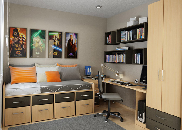 Design Ideas For Small Teen Room | InteriorHolic.com
