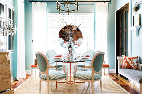 dramatic dining room color