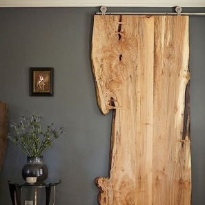 Driftwood sliding door