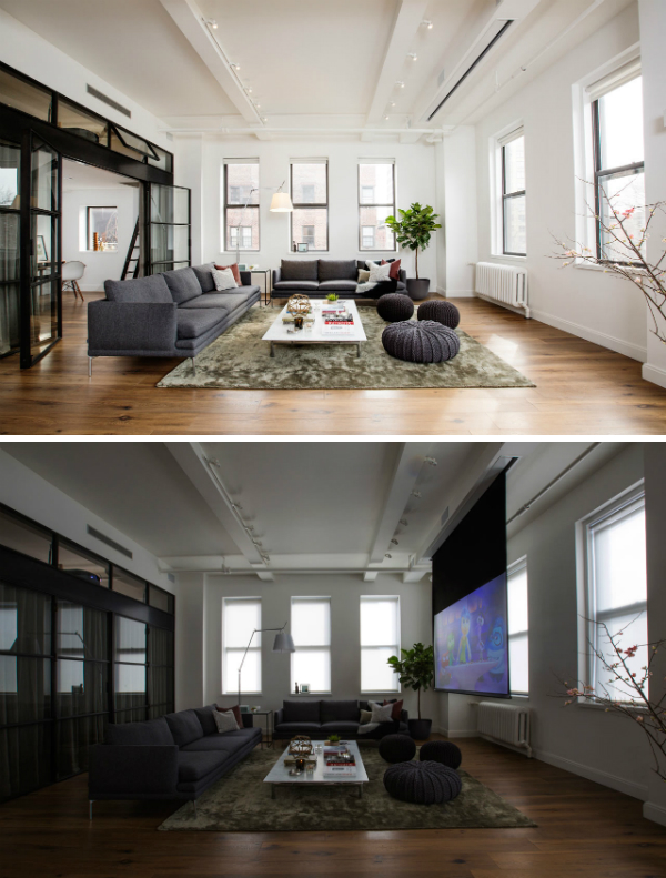 New York Loft Living Room