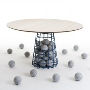 Gabion Table by Benjamin Hubert