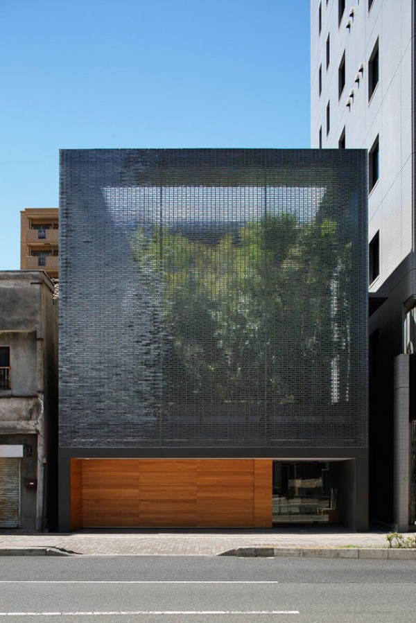 House With Optical Glass Facade