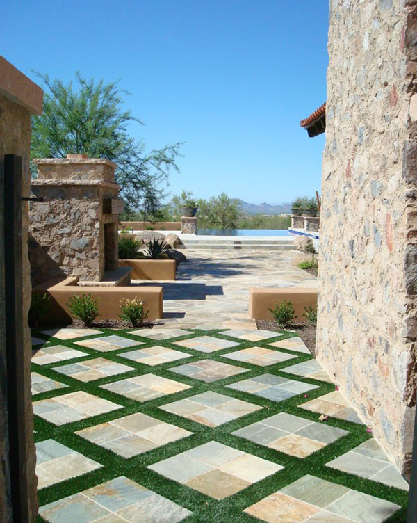 Decorating Outdoors With Diamond And Argyle Patterns