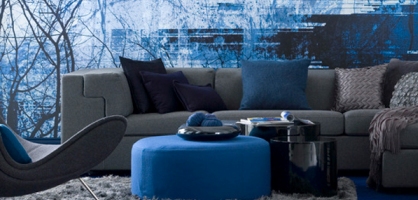 Interesting Blue Color Schemes For Living Room