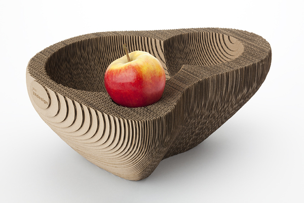 Intricate Cardboard Fruit Bowl