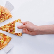 Paper Dish Shaped As Pizza Slices