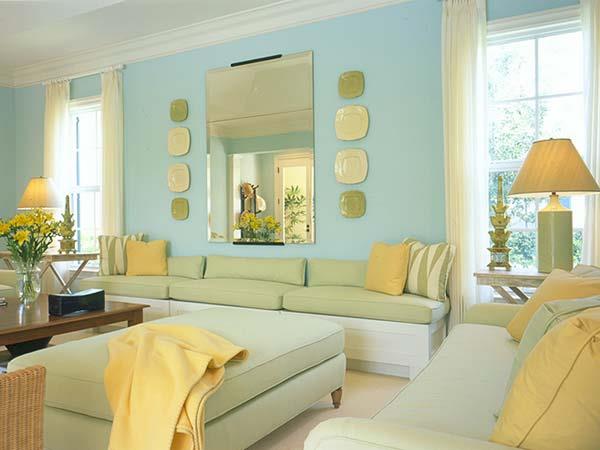 Pastel home interior for balanced natures