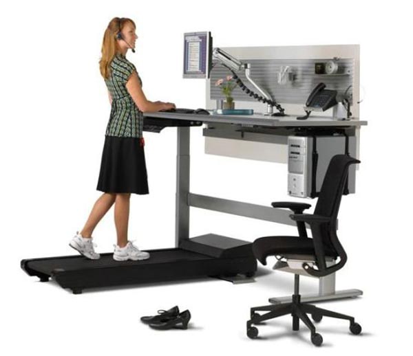 PC table with a walkstation, Sit to Walkstation by Steelcase Store
