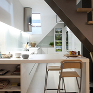 Small Apartment Design: Green On White Studio