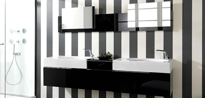 Striped Bathroom Design Ideas