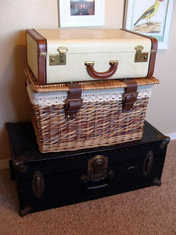 Suitcases for clothes storage