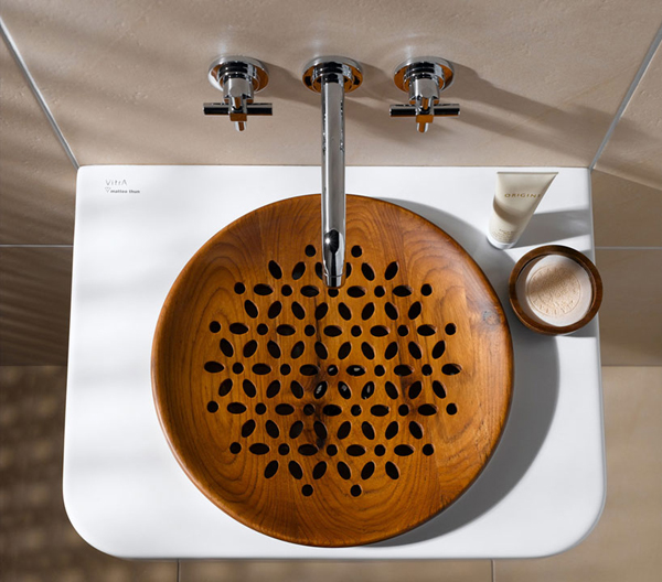 Vitra Water Jewel Sink With Wooden Plate by Matteo Tunn