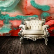 Unique Wall Art With Watercolor Wallpaper