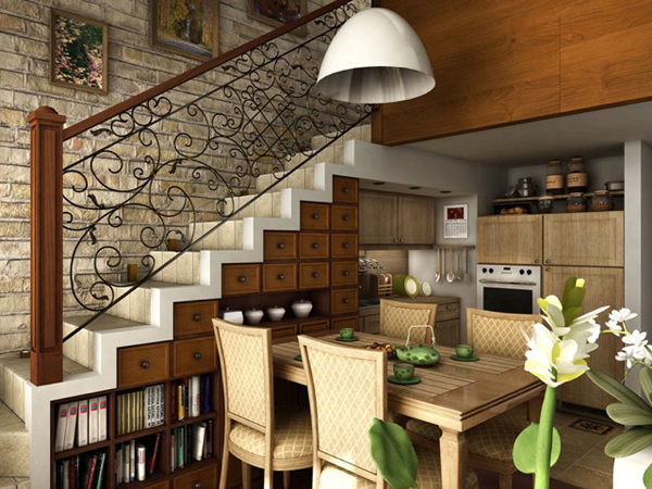 Use Staircases For Additional Storage Space