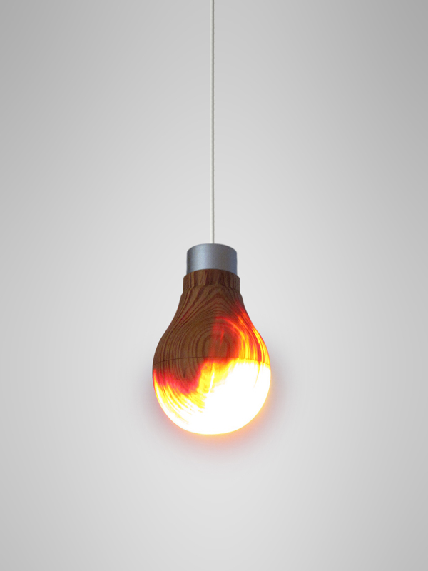 Wooden Light Bulb by Ryosuke Fukusada