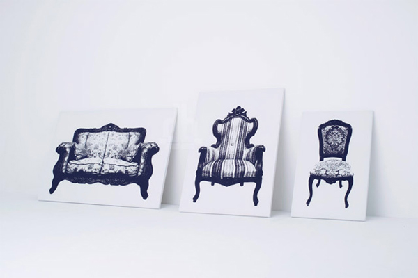 Canvas Furniture That Looks Like Drawings