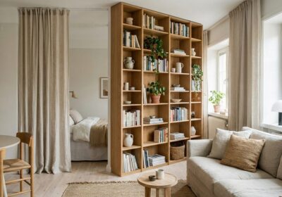Apartment room layout with smart space planning